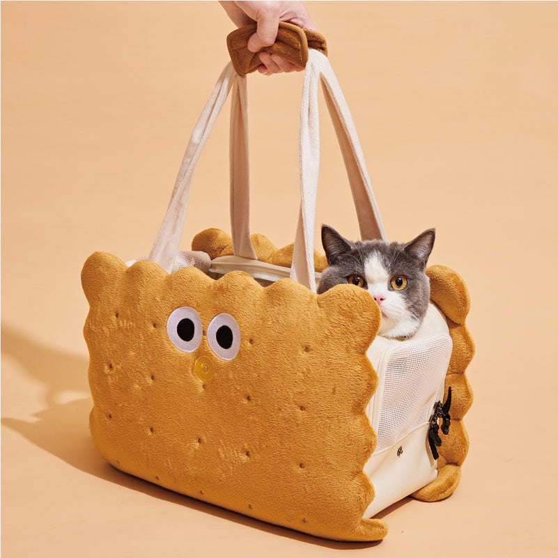 ๐พ"PawsCube Cute Sandwich Pet Backpack - Anti-Escape Design with Adjustable Shoulder Straps and Removable Pads, Backpack for Cats and Puppies"